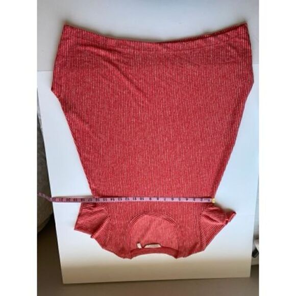 Soft Surroundings Dione Red Poppy Stripe Tee  Women S Knit Top Tunic - Picture 11 of 15